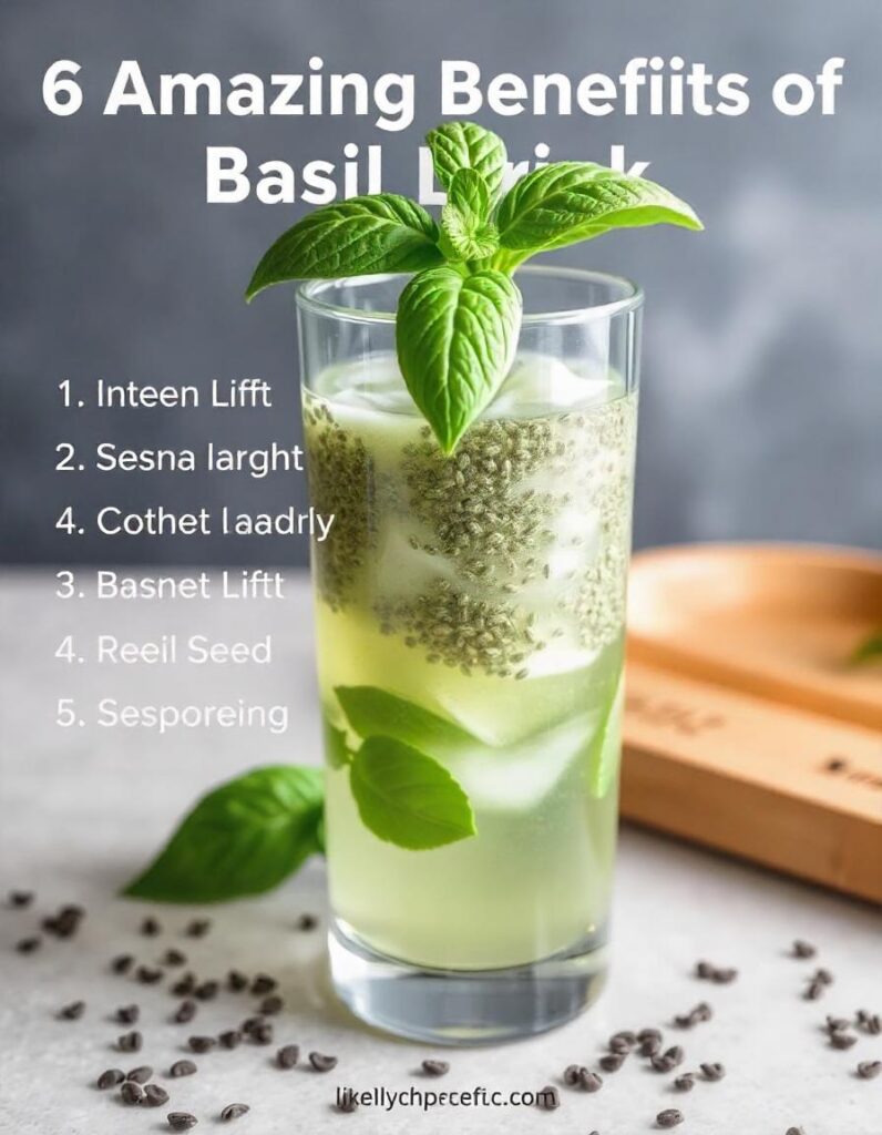 6 Amazing Benefits of Basil Seed Drink