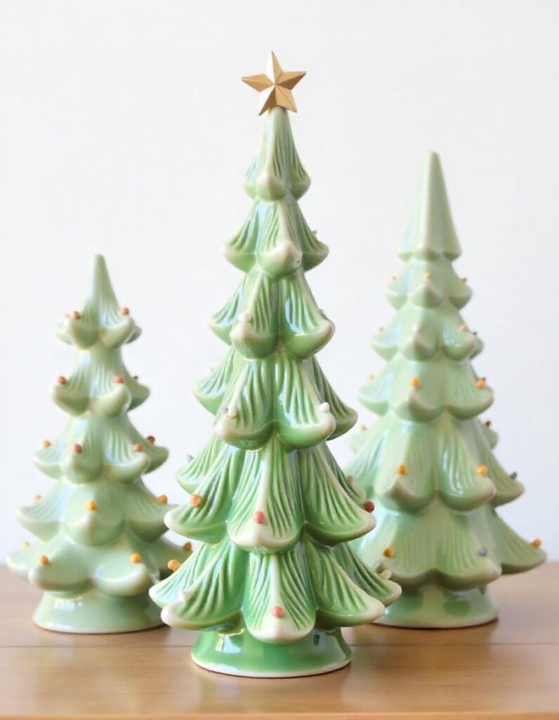 4 Ceramic Christmas Trees: A Timeless Holiday Tradition